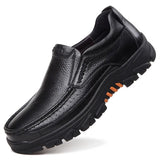 Genuine Leather Shoes Men Loafers Soft Cow Leather Men Casual Shoes New Male Footwear Black Brown