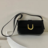 Vintage Lacquered Leather Underarm Shoulder Bag Spring Trendyol Red Messenger Bag for Women All-match Casual Coin Purse