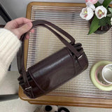 Vintage Office Lady Simple Women's Handbags All Match Casual Underarm Bag Streetwear Fashion Trendy Shoulder Bags Y2k Aesthetic