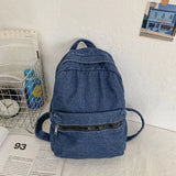 Denim Backpacks for Women New Zipper Fashion Backpack Casual Versatile Hot Sale Simplicity Basic Style Bolsas Femininas