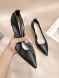 Pointed Toe Ladies Summer Footwear With Medium Heels Moccasins Shoes For Women Stilito Chic Elegant And Low Price Non Slip