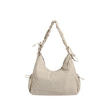 Fashion Large Capacity Nylon Bag Trend Versatile Style Leisure New Women's Shoulder Bags Concise Sewing Thread Tote Bags