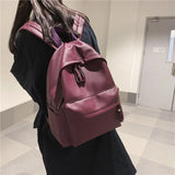 Fashion Backpack High Quality PU Leather Women's Backpack For Teenage Girls School Shoulder Bag Bagpack Mochila backpack