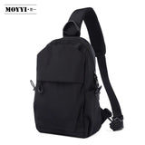 Men's Messenger Bag Shoulder Oxford Cloth Chest Bags Crossbody Casual Crossbody Bags Man Waterproof Chest Bag Anti Theft