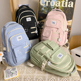 Women Nylon Laptop Cute Men Waterproof Travel School Bag Ladies Student Girl Boy Book Bag Male Female College Backpack Trendy