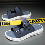 New Fashion Versatile Black Casual Slippers Men Summer Sports Outdoor Non-Slip Indoor Home Furnishings Sandal and Slippers