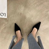 Sandals Sexy Woman Slippers Low Heel Shoes for Women Mules Slides Pointed Toe Wholesale Designer Luxury on Sale Vip Small Size