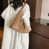 2 PCS/SET Fashion Leather Tote Bag for Women Tend Female Simple Large High Capacity Shoulder Bag Big Handbags and Purses