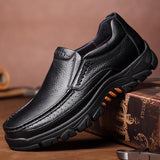 Genuine Leather Shoes Men Loafers Soft Cow Leather Men Casual Shoes New Male Footwear Black Brown