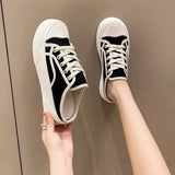 Shoes for Women Outside Slides Height Woman Slippers Canvas Sandals Mules New Style Comfortable and Elegan High Quality Korea 39