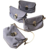 Vintage Purple Women's Faux Suede Handbags Retro Ladies Small Shoulder Crossbody Bags Simple Female Underarm Bag Tote Purse