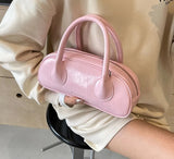 Small Crossbody Bags with Short Handle for Women Trend Fashion Leather Shoulder Bag Female Solid Color Handbags