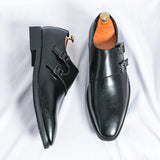 Hot Selling High-end Banquet Dress Shoes Europe America Office Men's Business Casual Shoes Pointed Men's Loafers Free Delivery