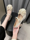 Branded Pumps Shoes Mary Jane Beige High Heels Chunky Sandals Round Toe Clogs for Women Shallow Mouth All-Match Fashion Lol