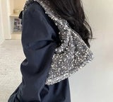 Small Sequin Underarm Bags for Women Luxury Designer Korean Fashion Party Handbags Trend Shoulder Bag