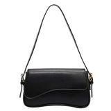 Vintage Small PU Leather Flap Underarm Bags for Women Spring Female Crossbody Bag Armpit Handbags and Purses