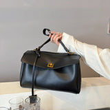 Advanced texture soft tote bag for women, simple and elegant large capacity underarm single shoulder bag