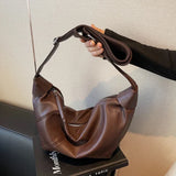 Sewing Thread PU New Product Designer Crossbody Bag Popular Lightweight Solid Color Zipper Fashionable Shoulder Bag