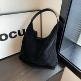 High quality soft and skin friendly velvet tote bag new magnetic buckle large capacity fashionable women's shoulder bag