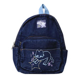 Kawaii Denim Y2k Backpack for Women Vintage Korean Student Schoolbags Trendy Cartoon Aesthetic Backpacks Preppy School Bags