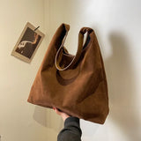 High quality soft and skin friendly velvet tote bag new magnetic buckle large capacity fashionable women's shoulder bag