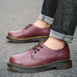 British Style Luxury Outdoor Brand Thick Bottom Oxford Shoes Lace Up Safety Shoes Fashionable New Couple Style Work Shoes