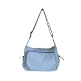 Nylon Solid Colors Hot Selling Crossbody Bag Zipper Trendy Fashion Shoulder Bag Soft Simple Large Capacity Handbag