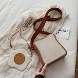 Fun Toast Design Crossbody Bag Pu Leather Fashion Women Purses and Handbags Girl's Shoulder Bag Female Clutch Bag New