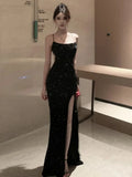 Party Dresses Women Criss Cross Sequins Backless Bandage Sleeveless Slim Vintage Sexy Party Dress Temperament Chic