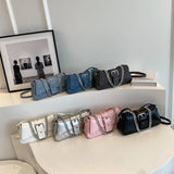 Fashion Small PU Leather Underarm Shoulder Bags for Women Trend Female Crossbody Bag Lady Chain Handbags