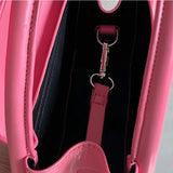 Sweet Pink Women's Small Shoulder Bags Cute Plaid Girly Tote Purse Handbags Fashion PU Leather Female Top Handle Crossbody Bag