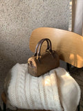 Vintage Brown Messenger Bag Women Y2k Grunge Casual Solid Crossbody Bags Purse Ladies Harajuku Retro Luxury Designer Bag