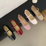 New Spring Summer Mary Jane Shoes Women Soft Sole Casual Outdoor Dress Ballet Shoe Round Toe Shallow Flats Zapatos De Mujer