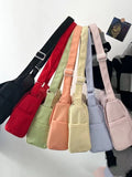 Ladies Shoulder Bags Female Large Capacity Messenger Bags Casual Oxford Cloth Women Crossbody Bags Solid Color Travel Tote Bags