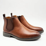 Chelsea Boots High Quality Mens Casual Dress Business Shoes Comfortable Fashion Leather Men Boots