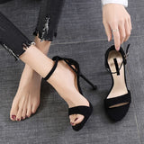 Party Sandals for Women Summer New Luxury Designer Sandal Fashion Sexy Black Stiletto Heels Women's Shoes Trend High Heeled