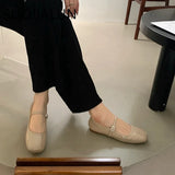 New Spring Summer Mary Jane Shoes Women Soft Sole Casual Outdoor Dress Ballet Shoe Round Toe Shallow Flats Zapatos De Mujer
