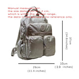 Fashion Woman Backpack Waterproof Nylon Soft Handle Solid Multi-pocket Travel Zipper Feminina School Bags Laptop backpacks