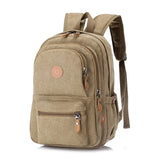 Korean Version Trendy Backpack Casual Canvas Backpack Unisex Travel Computer School Bag Large Capacity Retro Student Backpack