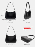 French High-end Texture Cowhide Underarm Bag For Women's Red Retro White Shoulder Messenger Bag New Zency Top Quality