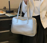 Shoulder Side Bags for Women Y2K Style Big Handbags Short Top Handle Leather Luxury Brand Party Glossy Hand Bag