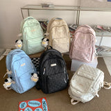 High Quality Nylon Women's Backpack Multi Pocket Cute College Backpack Large Capacity Laptop School Bags Travel Book Bag Cool