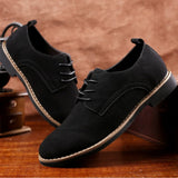 Chaussure Homme Suede Leather Men Shoes Oxford Casual  Classic Sneakers Comfortable Footwear Dress  Large Size Flats