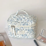 Korean Bow Print Women Makeup Bag Large Capacity Small Large Cosmetic Case for Travel Toiletries Cosmetics Storage Bags Case