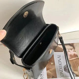 Fashion Burgundy Women Shoulder Bags Pu Leather Ladies Square Crossbody Bag Luxury Female Flap Buckle Design Tote Purse Handbags