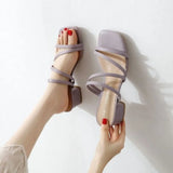 Women's Slippers and Ladies Sandals Outside Open Toe with Heel Shoes Roman Slides Casual Non Slip New Style  Trend Luxury 39