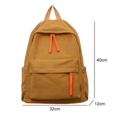 New Nylon Women Backpack Female Twill Kawaii Travel Bag Unisex Solid Color Schoolbag Teenage Preppy Style Small Bookbag