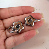 Stainless Steel Star Moon Heart Hoop Earrings For Women Men Punk Hip Hop Earrings Trend Y2K Fashion Jewelry Ear Accessories