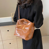 Women's Small Fashion Girls School Bag Silver PU Leather  Fashion Travel Shoulder Bag with Short Handle Handbags