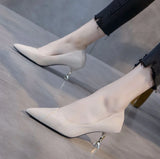 Women's Summer Footwear Formal on Heeled High Heels Black Pumps Shoes for Woman 2024 Green Pointed Toe Chic and Elegant Point